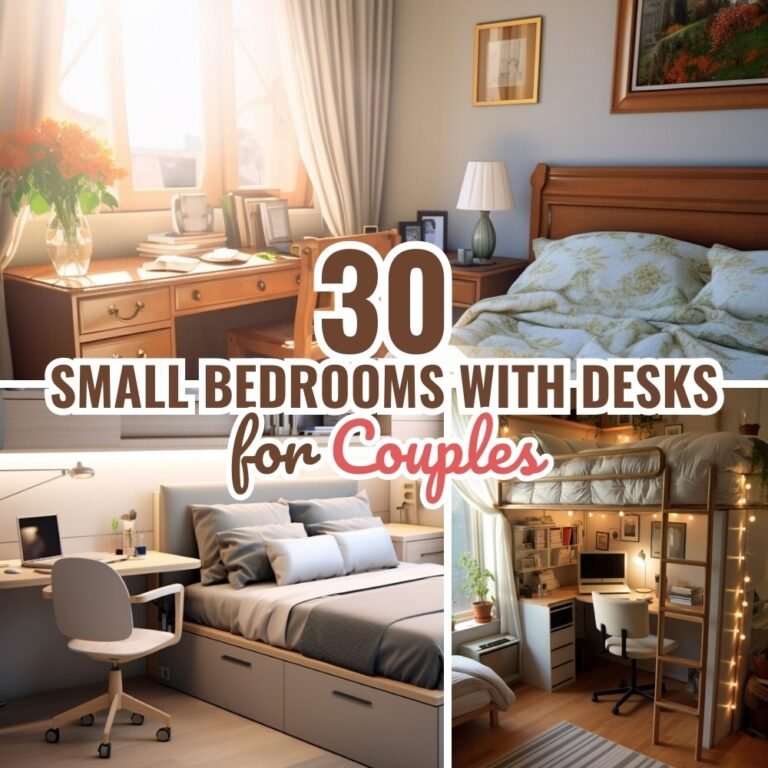 30 Cozy Small Bedroom Ideas for Couples with Desks