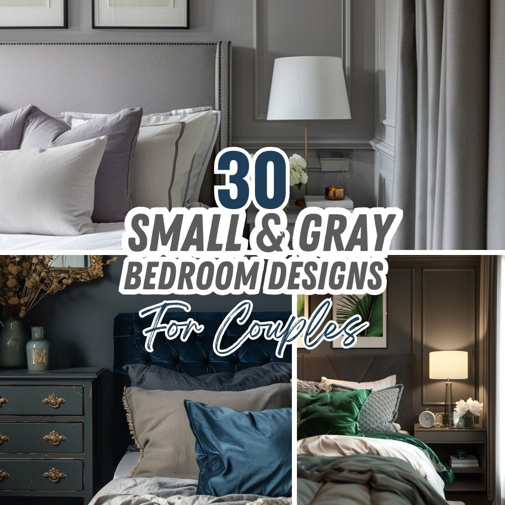30 small & gray bedroom designs for couples