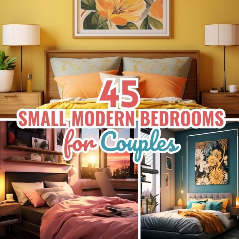 45 Small Modern Bedroom Design Ideas for Couples