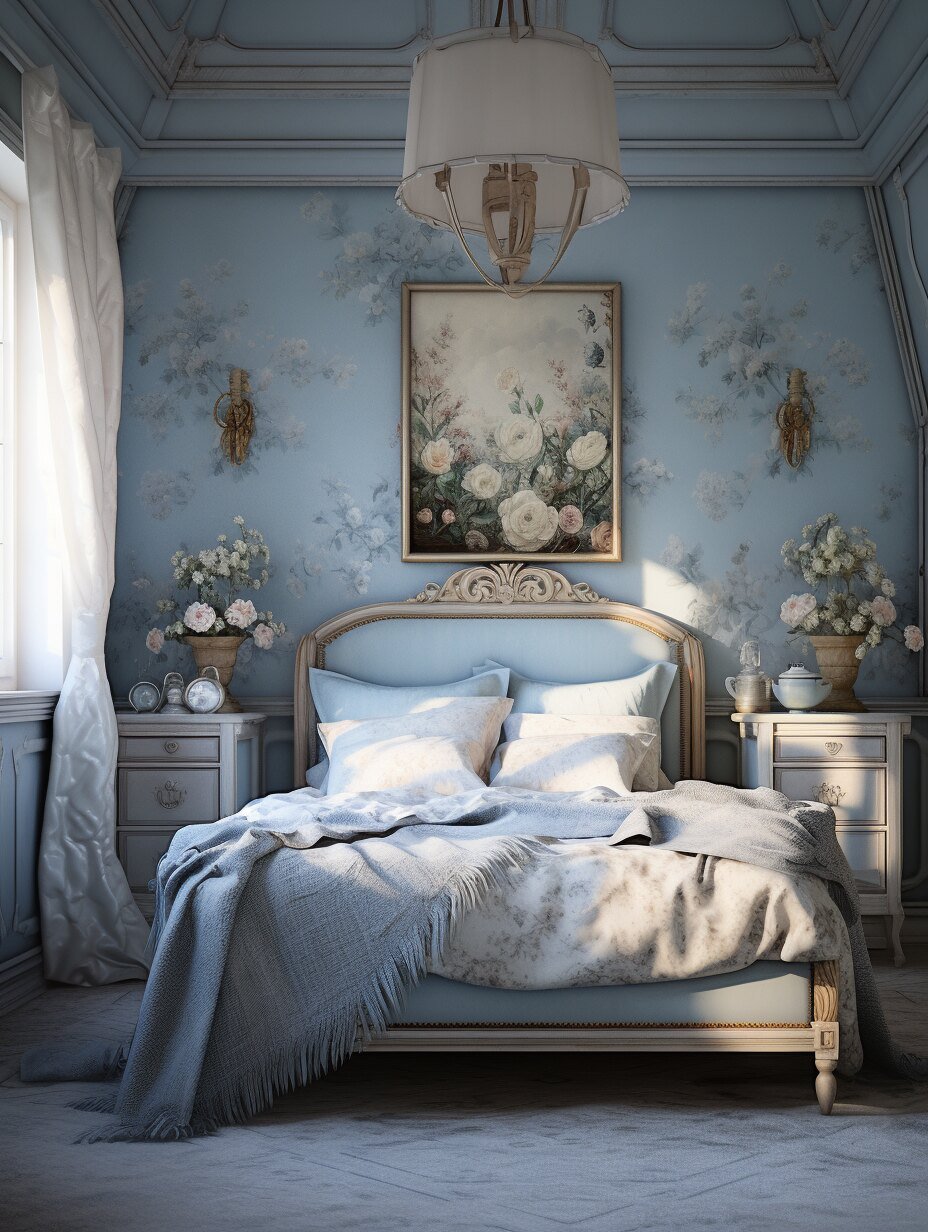 Light Blue - Sky Blue Bedroom Design 1