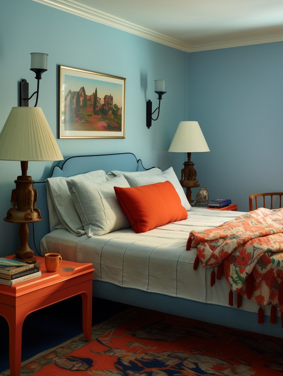 Light Blue - Sky Blue Bedroom Design 10