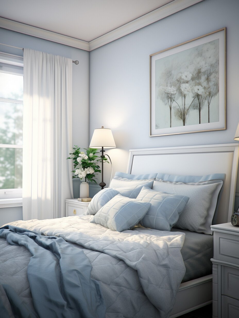 Light Blue - Sky Blue Bedroom Design 2