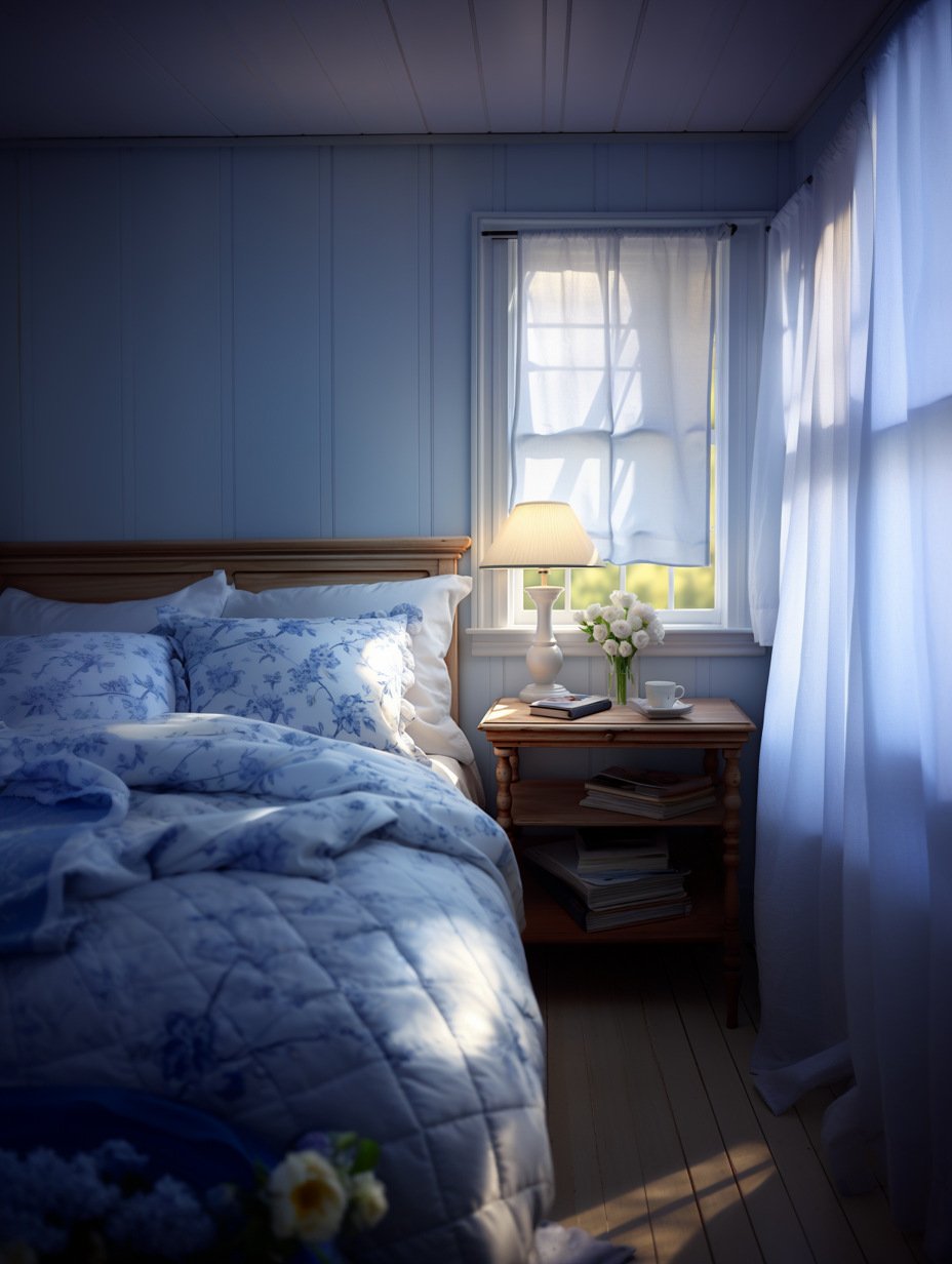 Light Blue - Sky Blue Bedroom Design 4