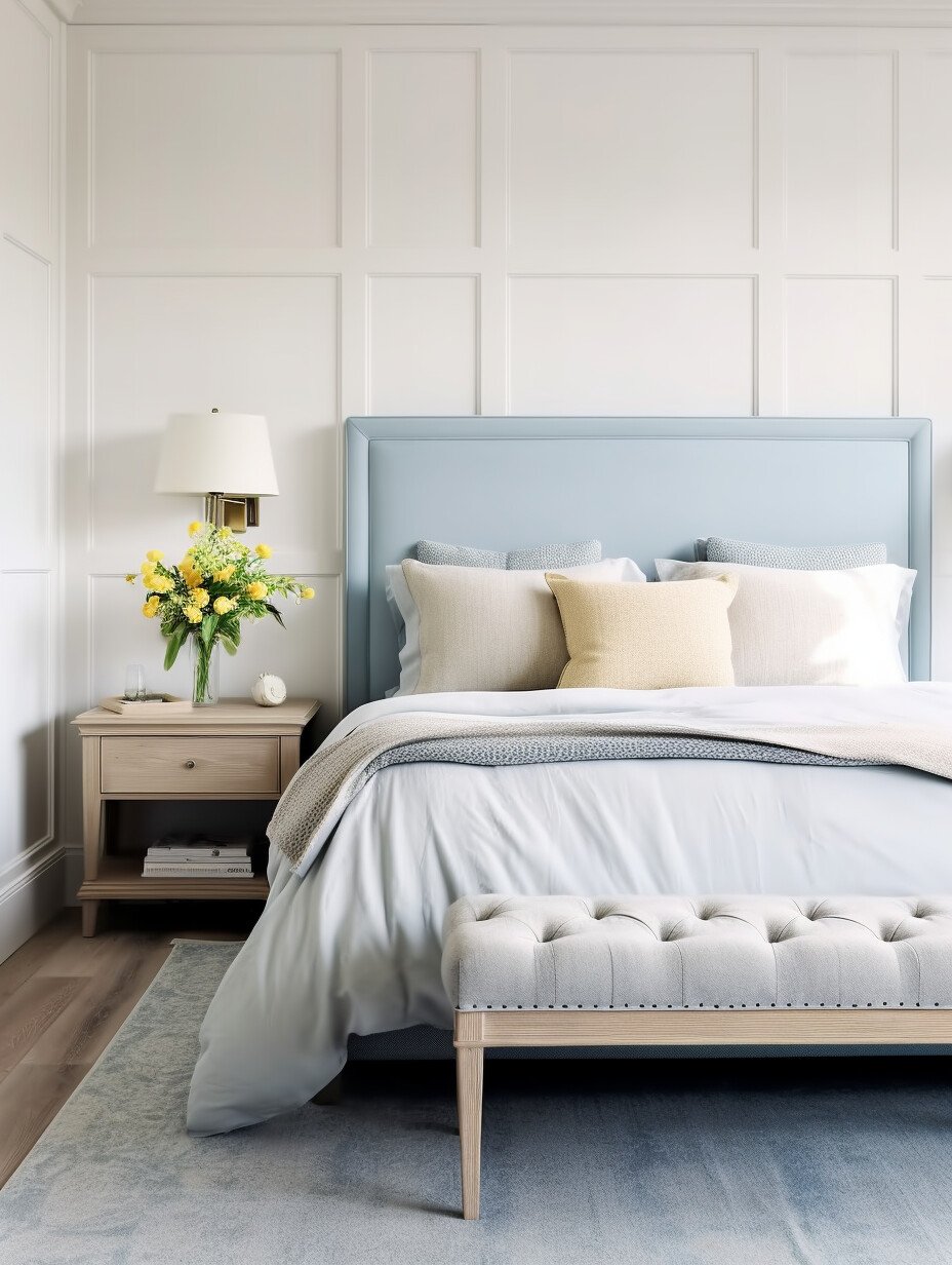 Light Blue and Grey Bedroom Design 2