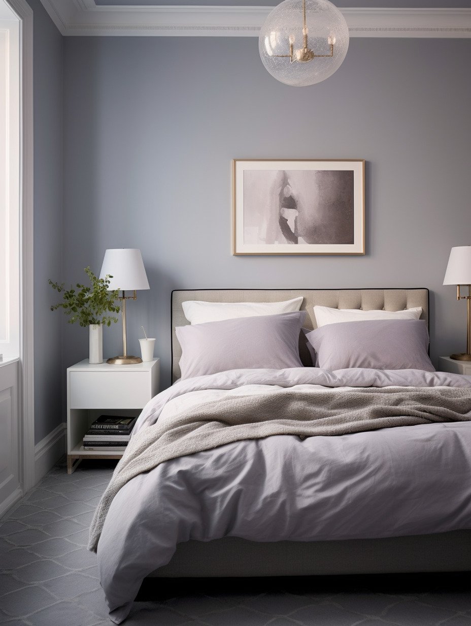 Light Blue and Grey Bedroom Design 5