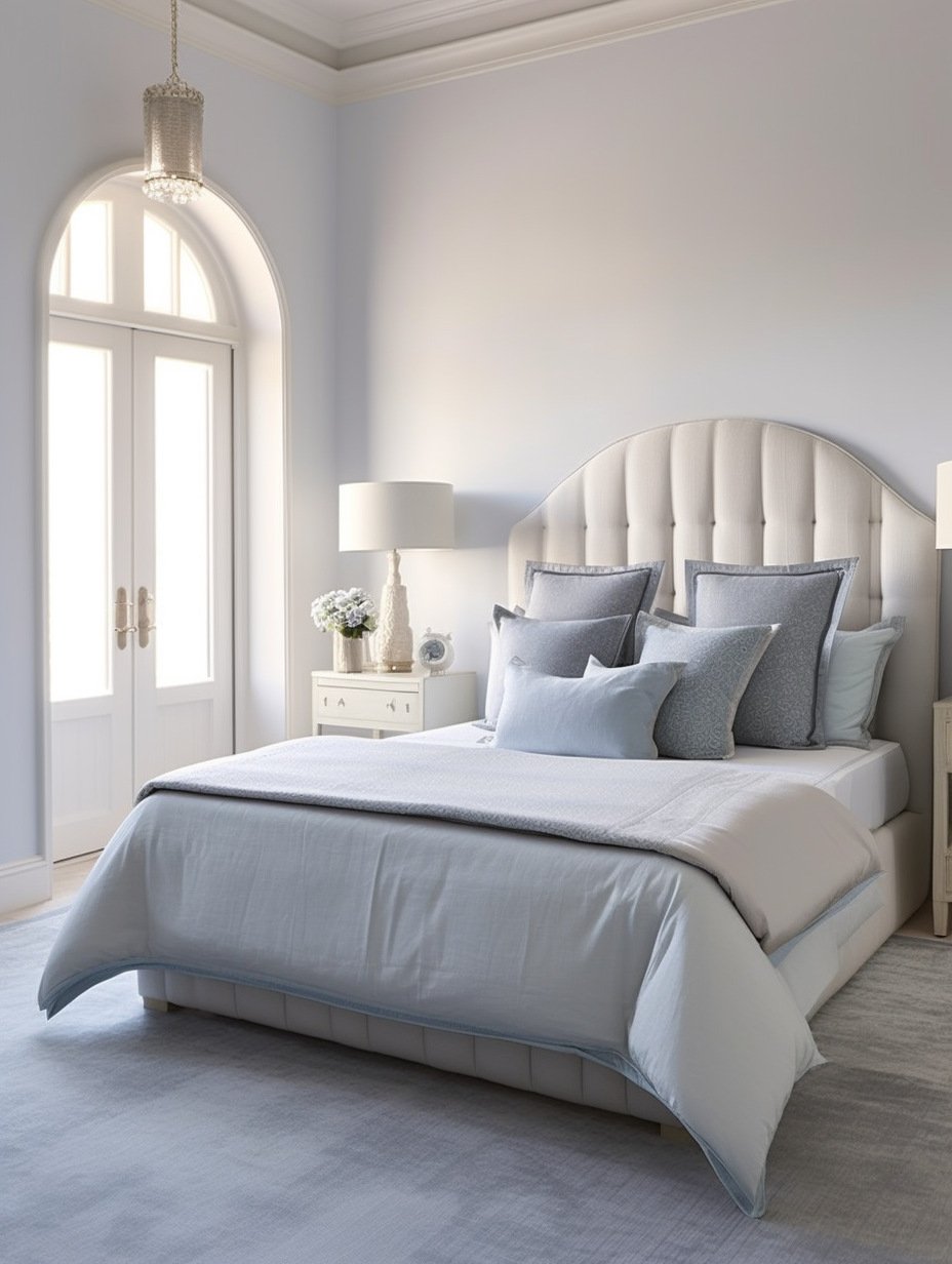 Light Blue and Grey Bedroom Design 6