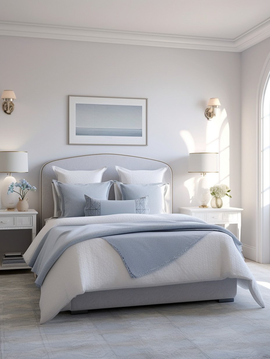 Light Blue and Grey Bedroom Design 7