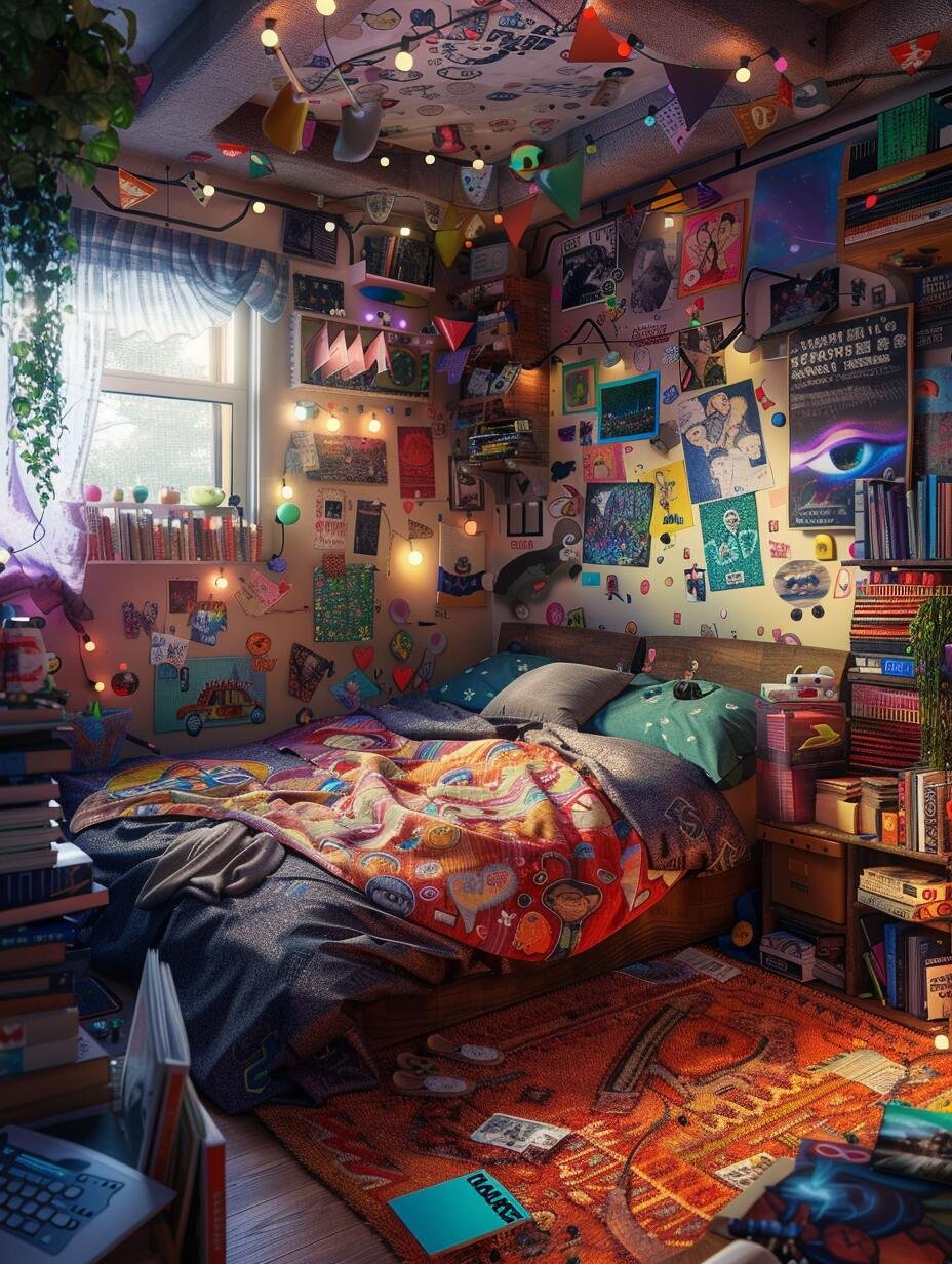 Small Colorful Messy Room 9