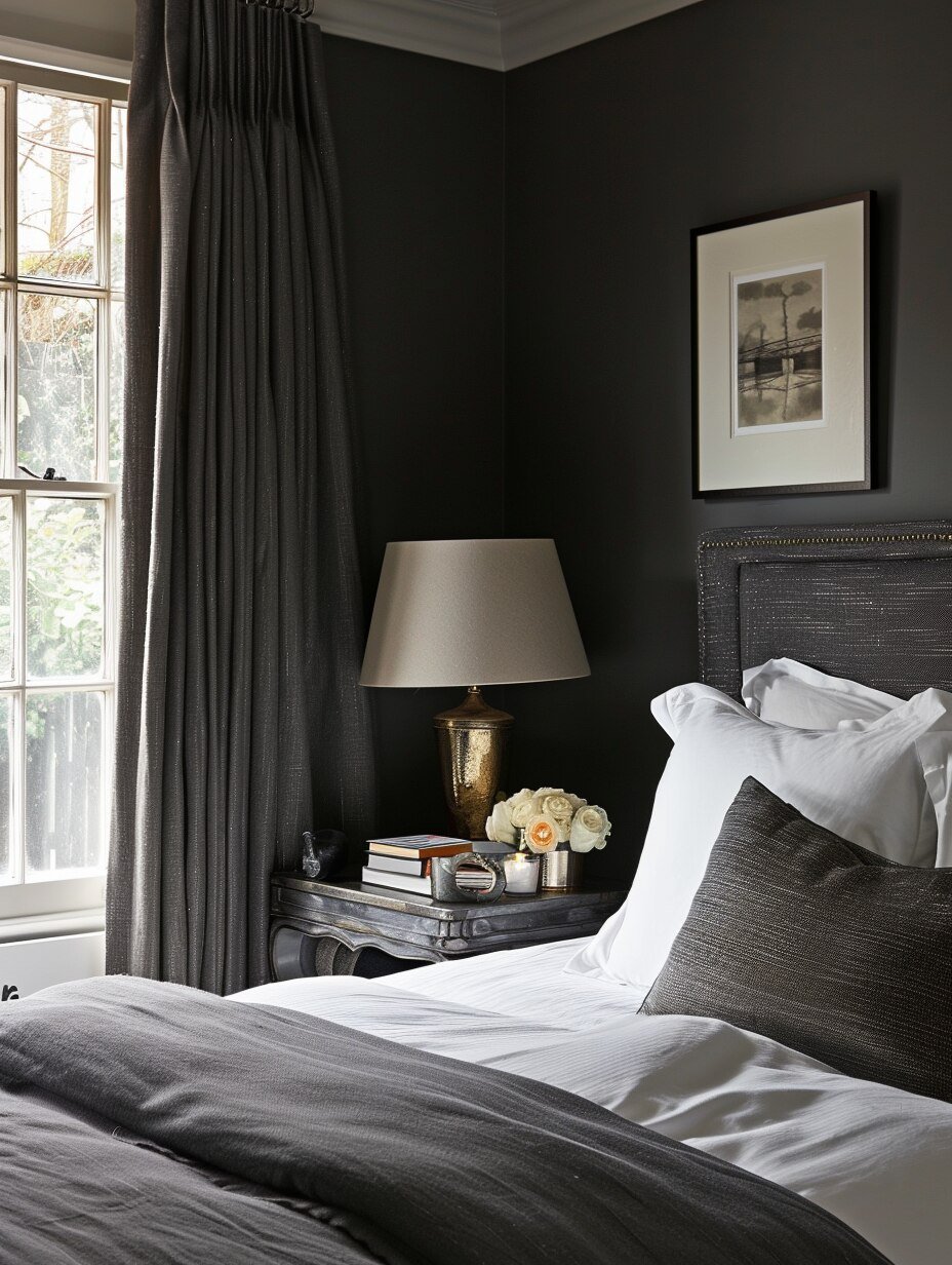 Small Grey Bedroom For Couples 17