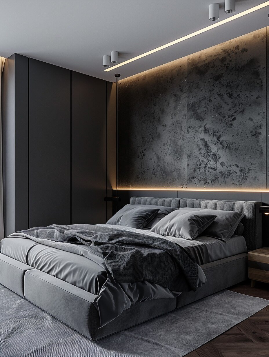 Small Grey Bedroom For Couples 18