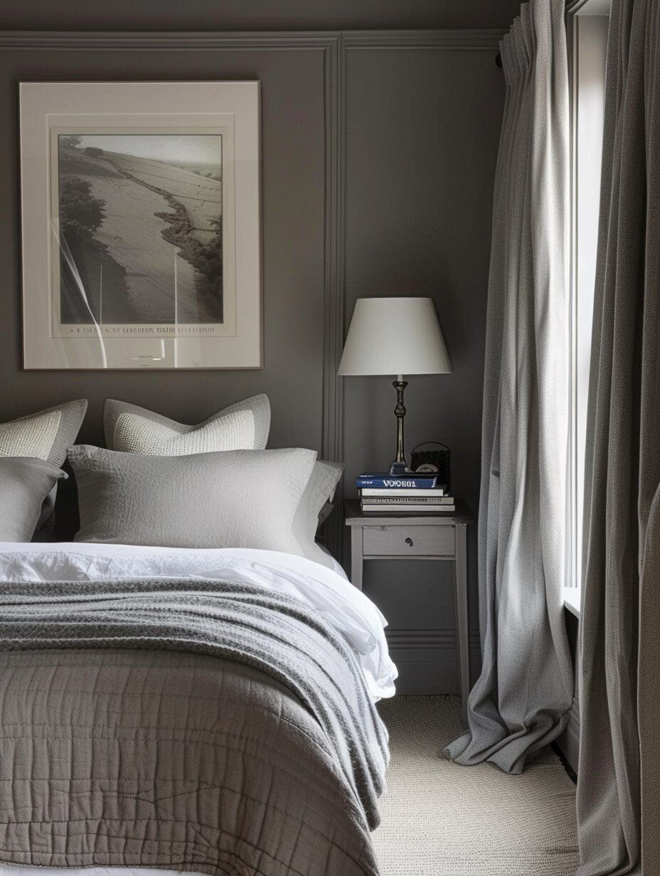 Small Grey Bedroom For Couples 3