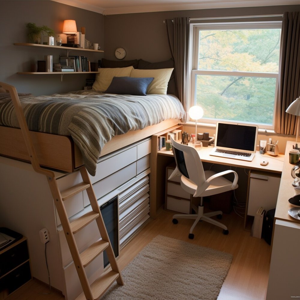 Space Saving Small Bedroom Ideas With a Desk 6