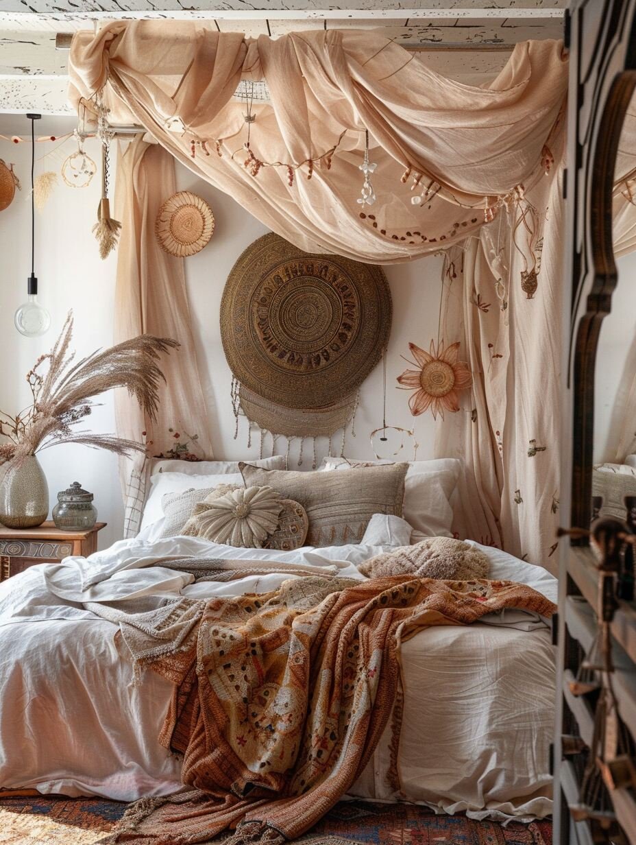 Elegant Boho bedroom 1