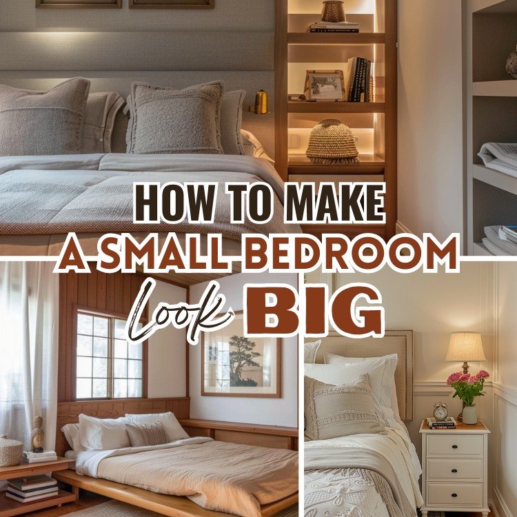 15 Helpful Tips To Make A Small Bedroom Look BIGGER