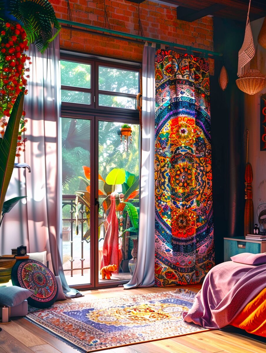 Boho Curtain For Bedroom 1