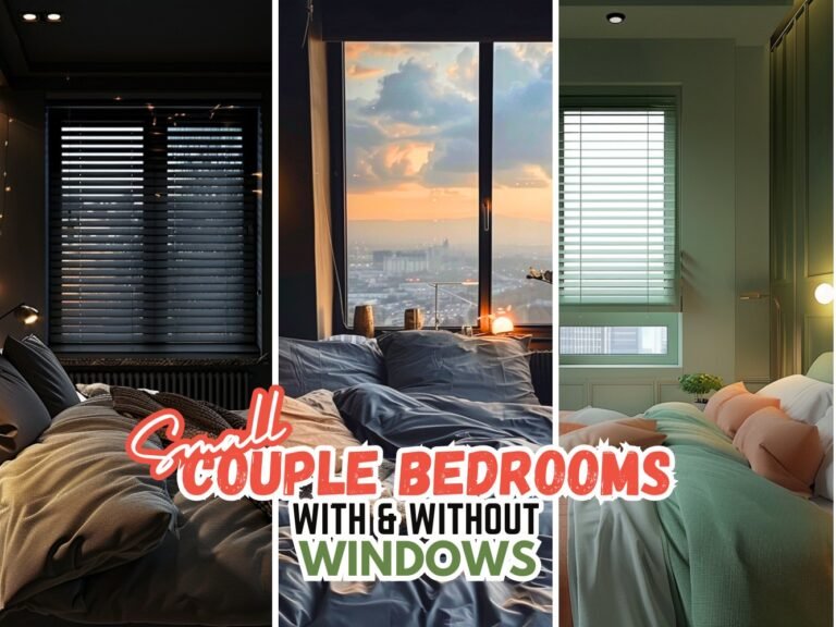 35 Small Bedroom Ideas For Couples With & Without a Window