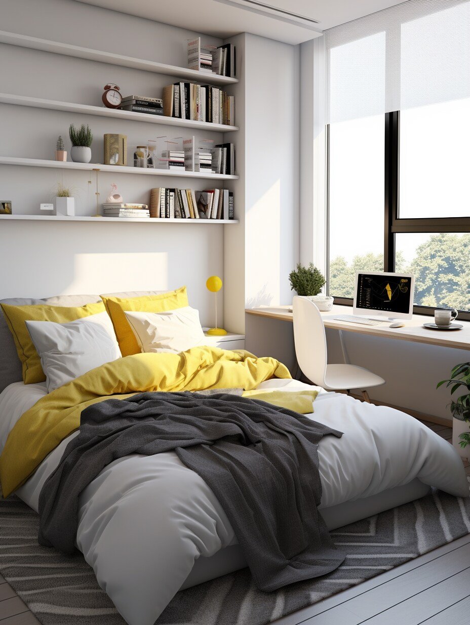 small bedroom with a window 10