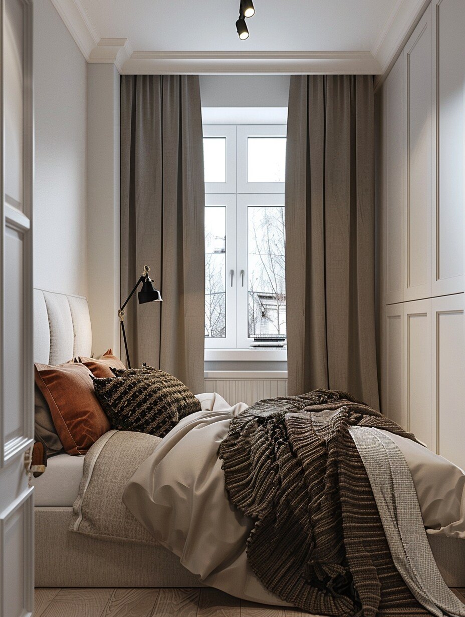 small bedroom with a window 15