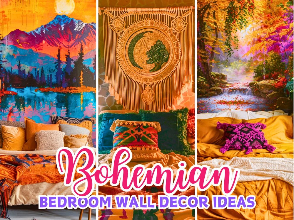 30 Boho Wall Decor Ideas for a Peaceful Bedroom Oasis