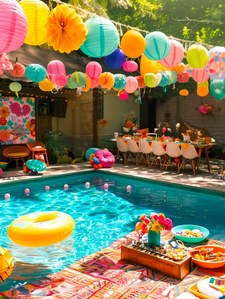 Boho Pool Party Decor Idea 7