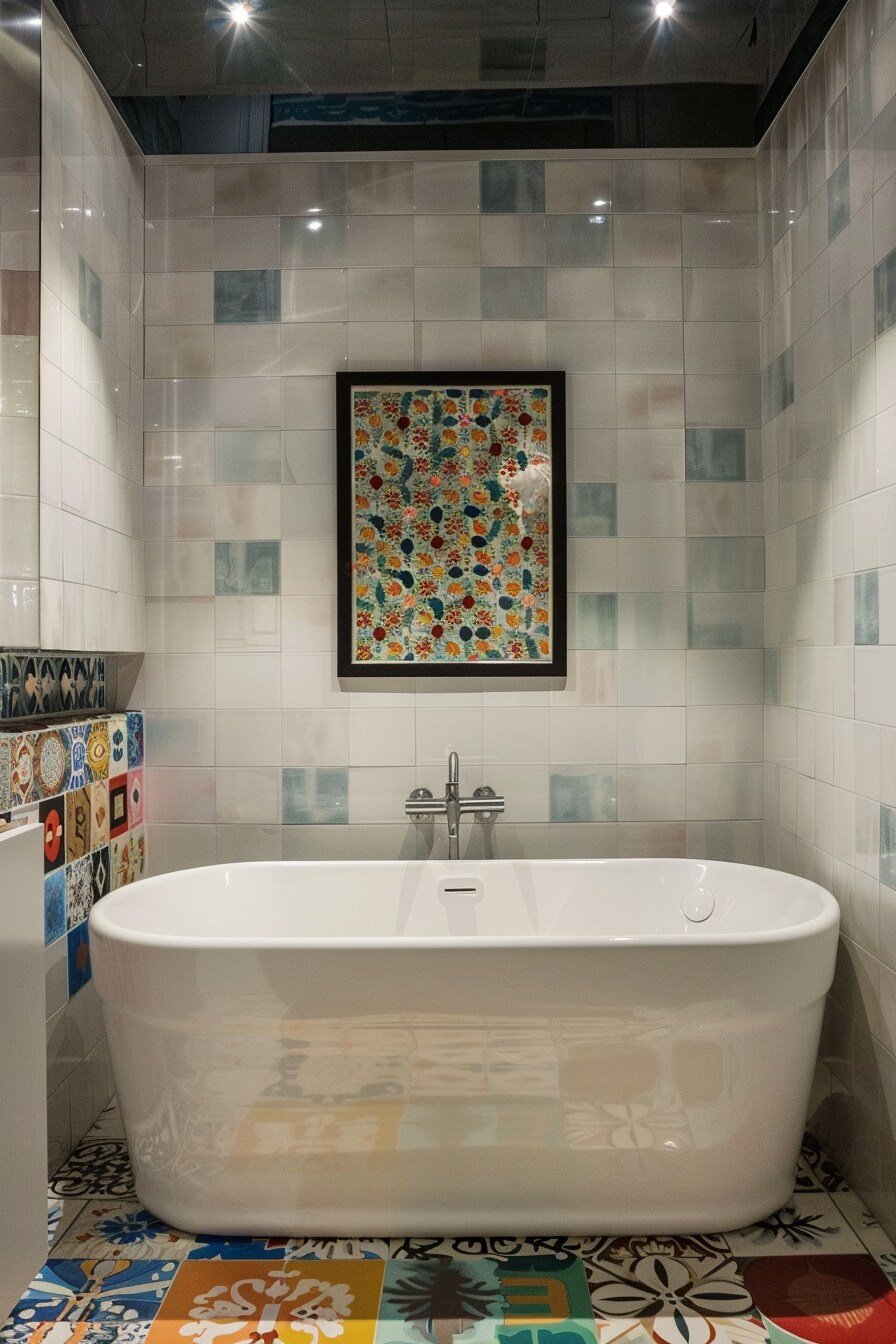 Tiles small bathroom ideas with tub 5