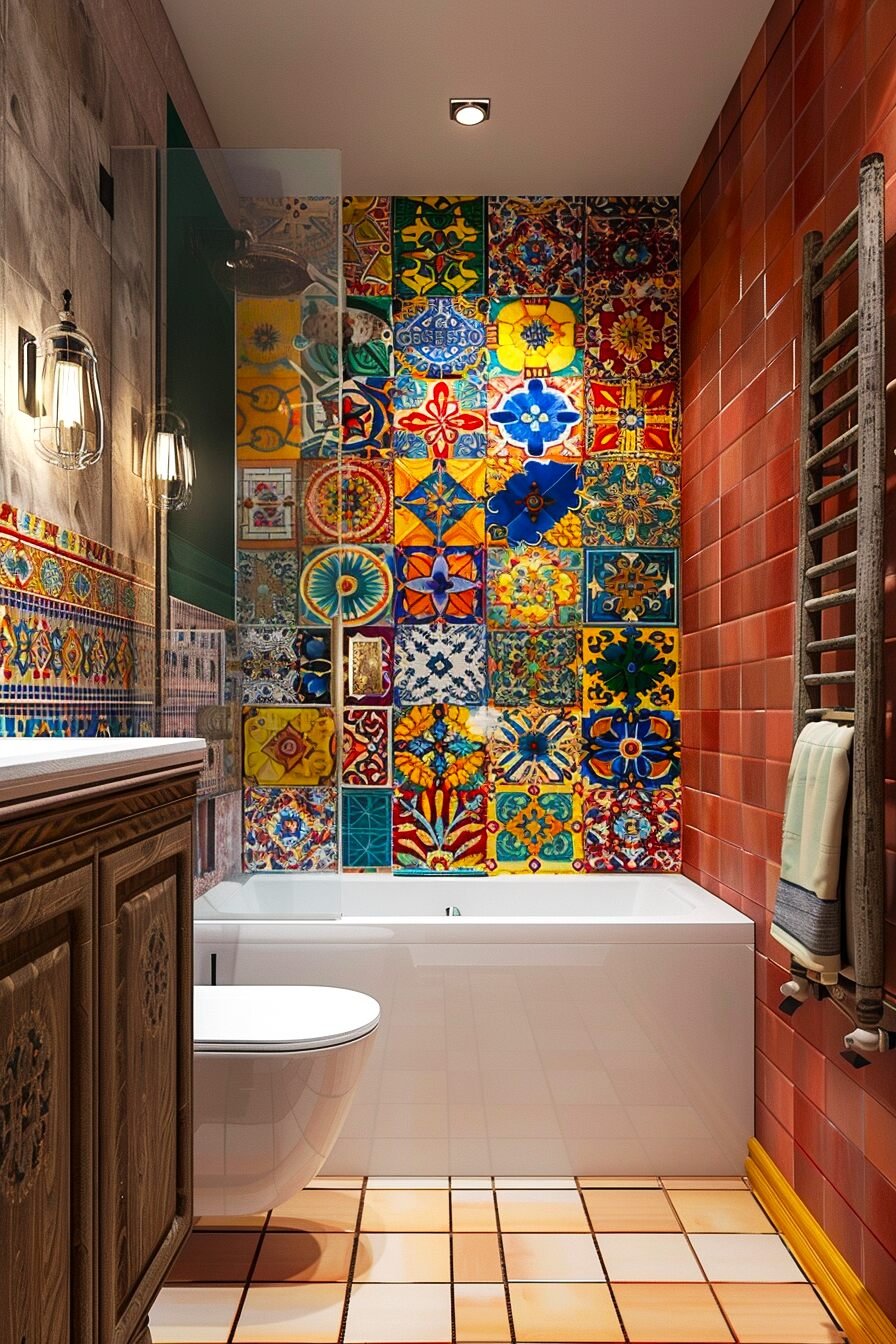 Tiles small bathroom ideas with tub 9